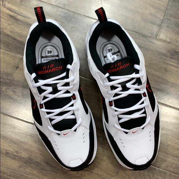 NIKE AIR MONARCH IV (4E) white/black Men’s - Picture 2 of 16